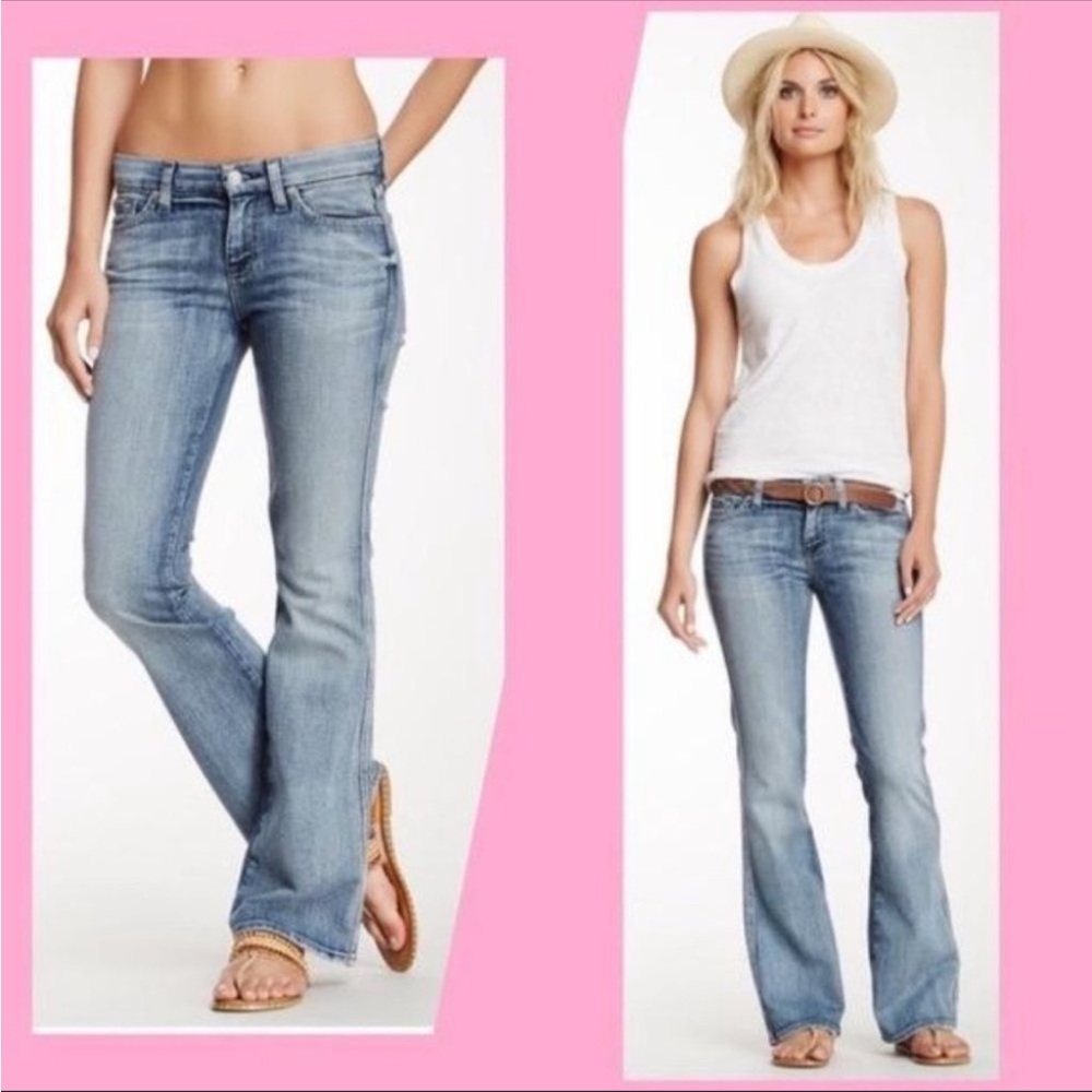 7fam light flare leg jeans 25/0
